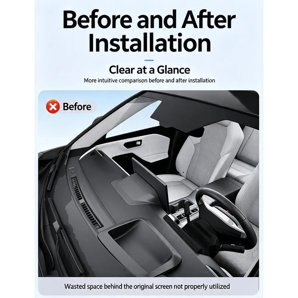 Behind-Screen Storage Organizer for Toyota RAV4 2026-2028