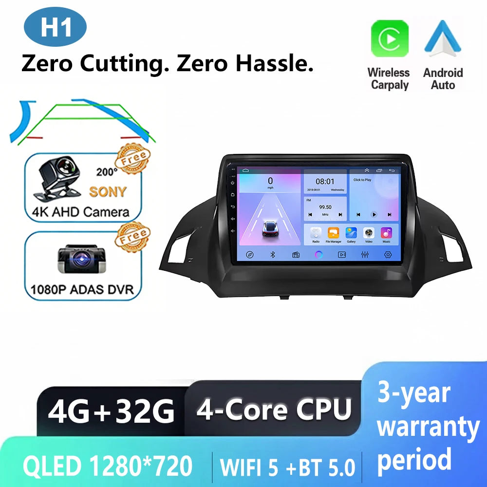 Ford C-MAX/Kuga/Escape Car Radio with GPS & Wireless CarPlay - image 9