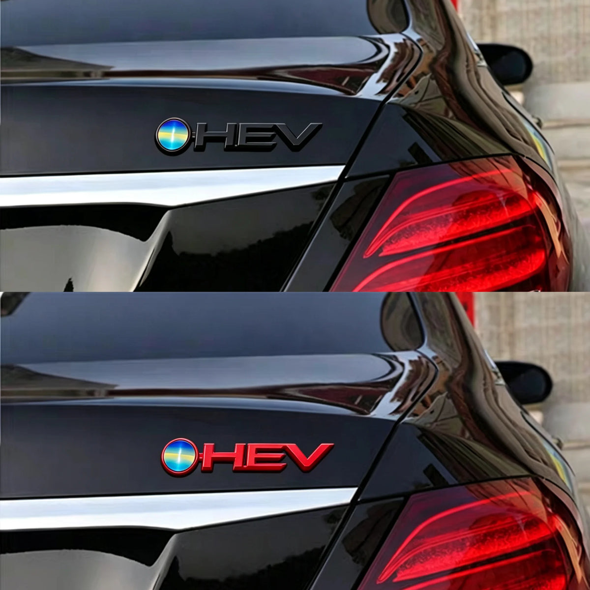 Metal HEV Hybrid Emblem Badge for Cars, Universal Fitment - view 4