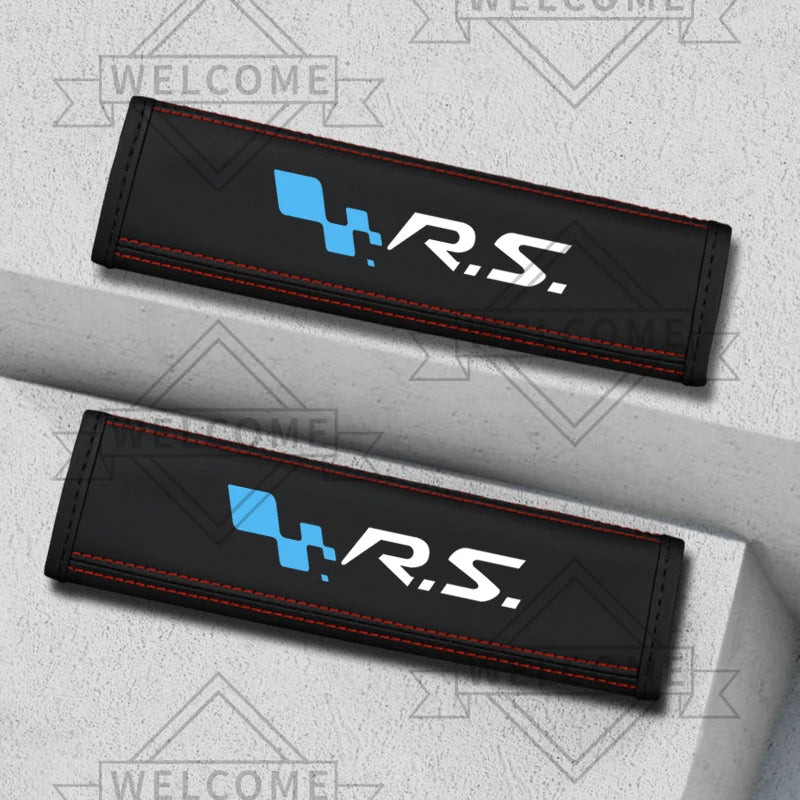 2-Pack Leather Seat Belt Shoulder Pads for Renault RS/GT - image 20