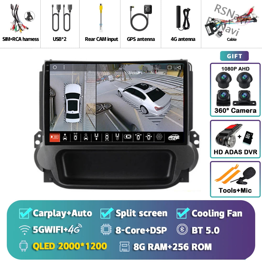 Chevy Malibu 2012-2015 CarPlay Receiver with 9" QLED Touchscreen - image 41