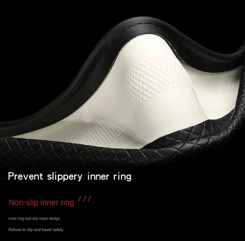 Diamond Texture Steering Wheel Cover, 14.5 to 15 Inch