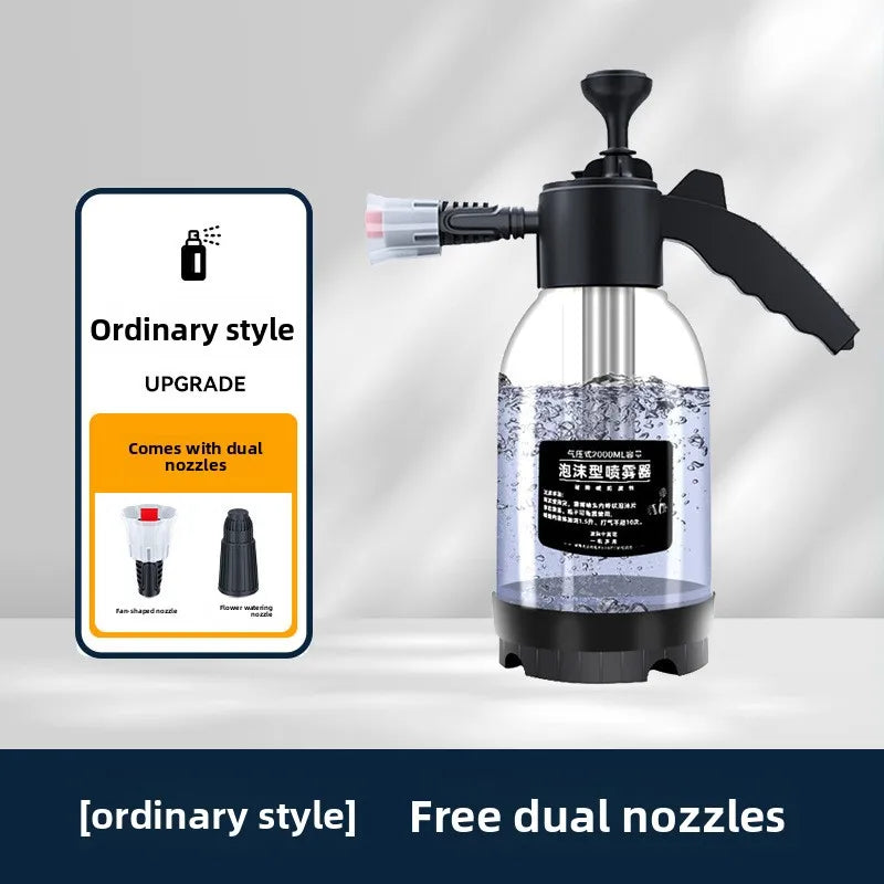 2L High Pressure Car Wash Foam Sprayer Bottle with Foam Nozzle