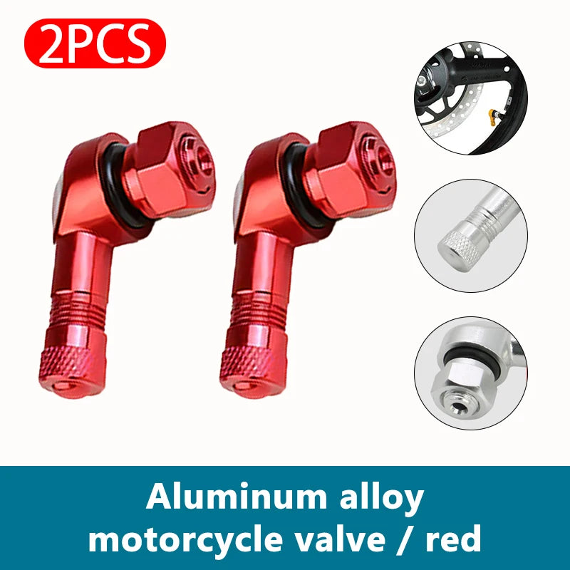 Universal Motorcycle 90° Tubeless Tire Valve Stem - CNC Aluminum 2PC - image 25