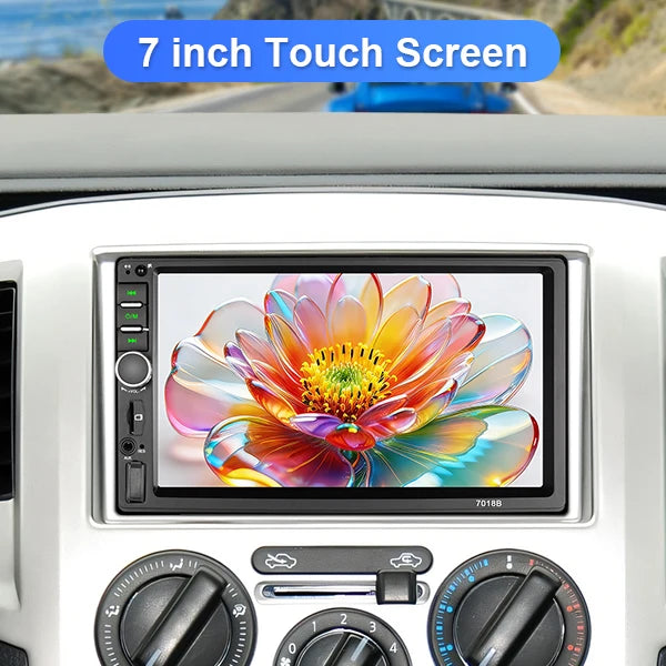 7-Inch Wireless CarPlay and Android Auto Car Stereo with Backup Camera Input