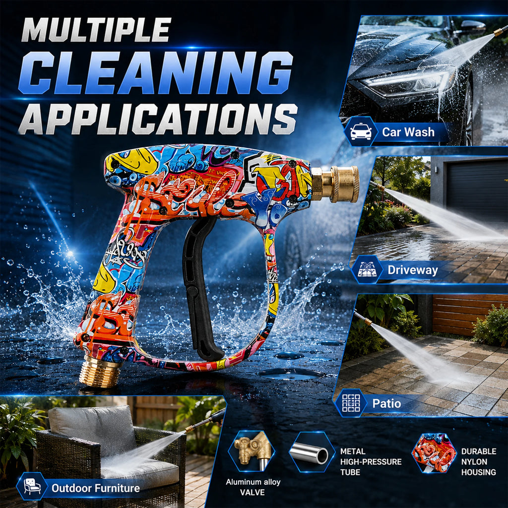 Pressure Washer Water Gun for Car Cleaning Hose Connector For Karcher Nilfisk Parkside Bosch Quick Connector Nozzles