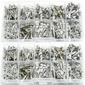 290Pcs Cable Lugs Connectors Flat Plugs Electrical Terminal Crimp Set for Cars