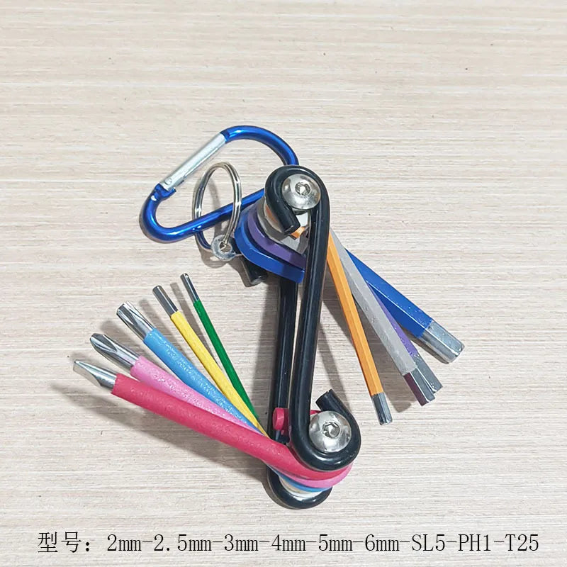 9PCS Long Arm Allen Key Set L Wrench Hex Key 1.5mm to 10mm Bicycle Repair