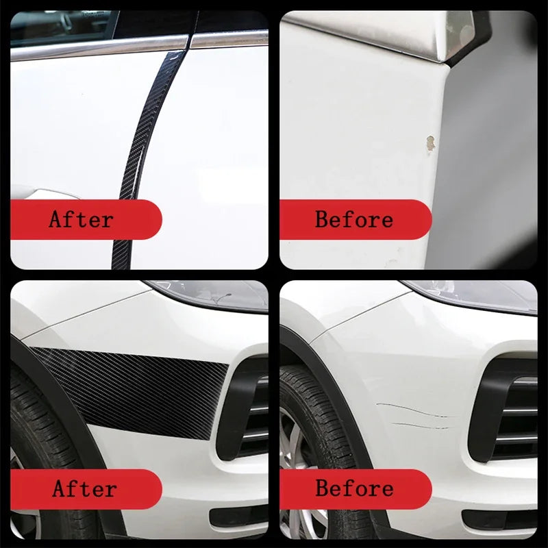 Car Stickers 3D Carbon Fiber Door Sill Protector Tape - image 3