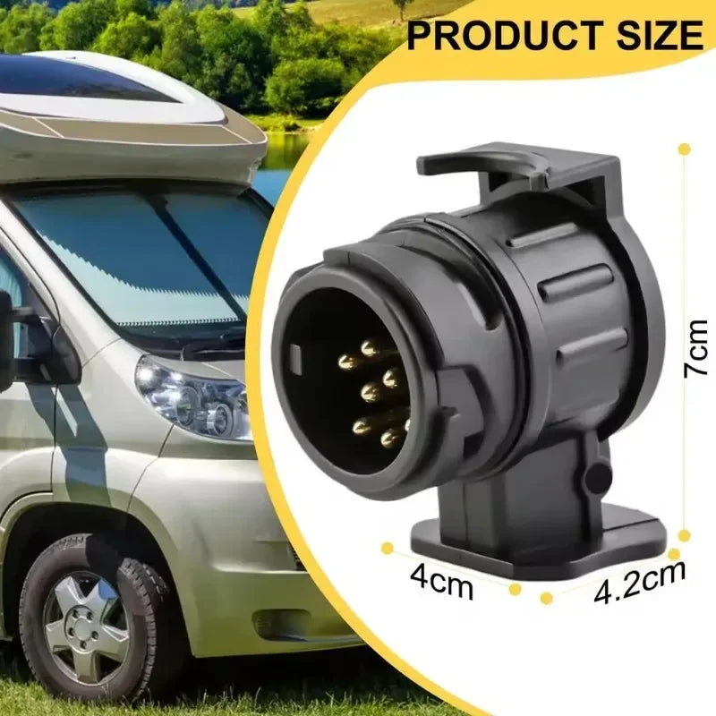 13 Pin to 7 Pin Trailer Towing Adapter, 12V