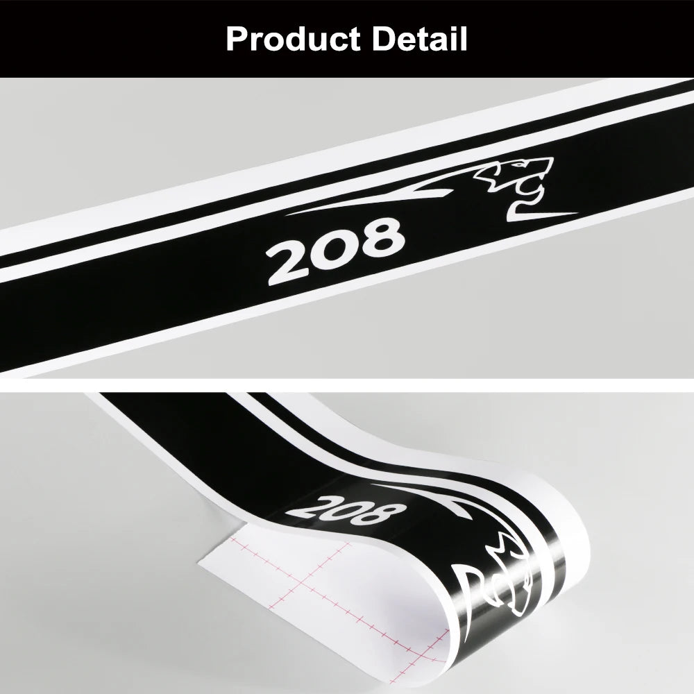 Peugeot 208 308 5008 Sporty Vinyl Door Stickers - Car Decals - image 5