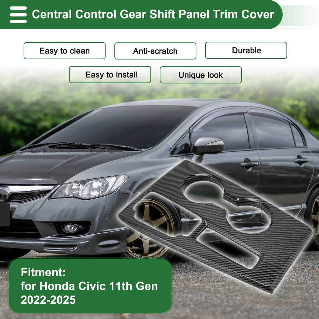 UXCELL Central Control Gear Shift Panel Trim Cover for Honda Civic 11th Gen 2022-2025