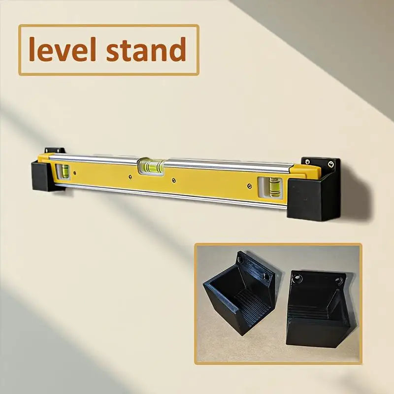Spirit Level Wall Mount Holder Stable Structure Easy Installation for Professional Renovation Workers