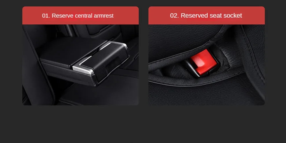 PU Leather Car Seat Covers for BMW 5 Series (F10, G30, E60 and More)