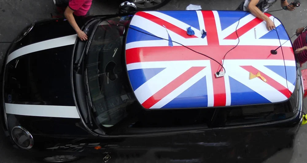 Union Jack Car Full Roof Cover Top Decal Sticker Protector Film For Mini Cooper S R50 R53 R55 Clubman R56 R60 Countryman F55 F56