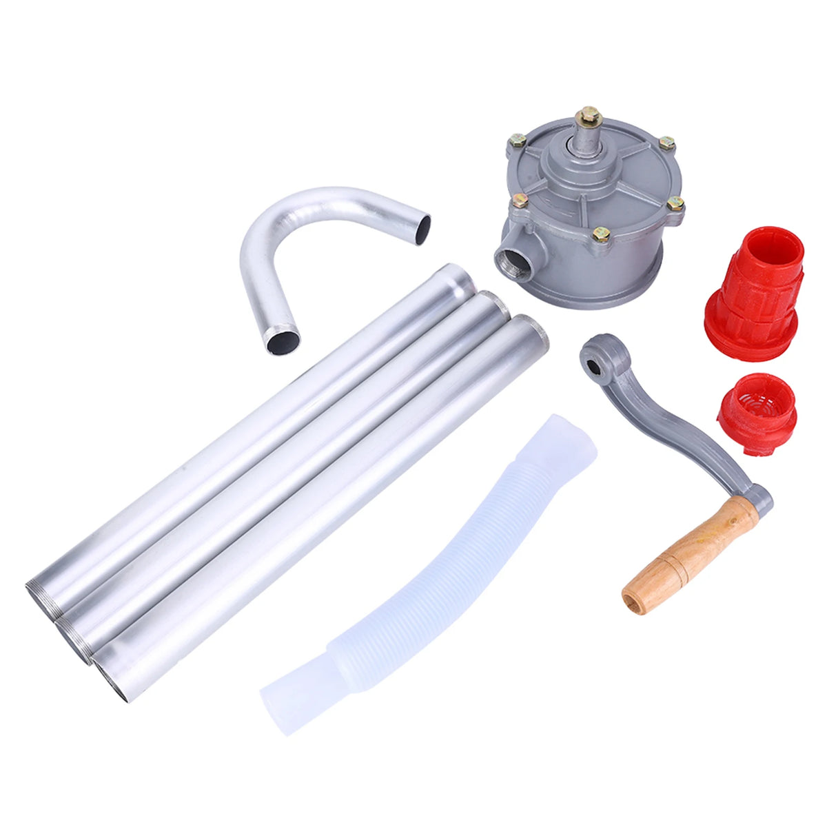 Aluminum Alloy Rotary Hand-Operated Drum Pump for Diesel and Oil Dispensing