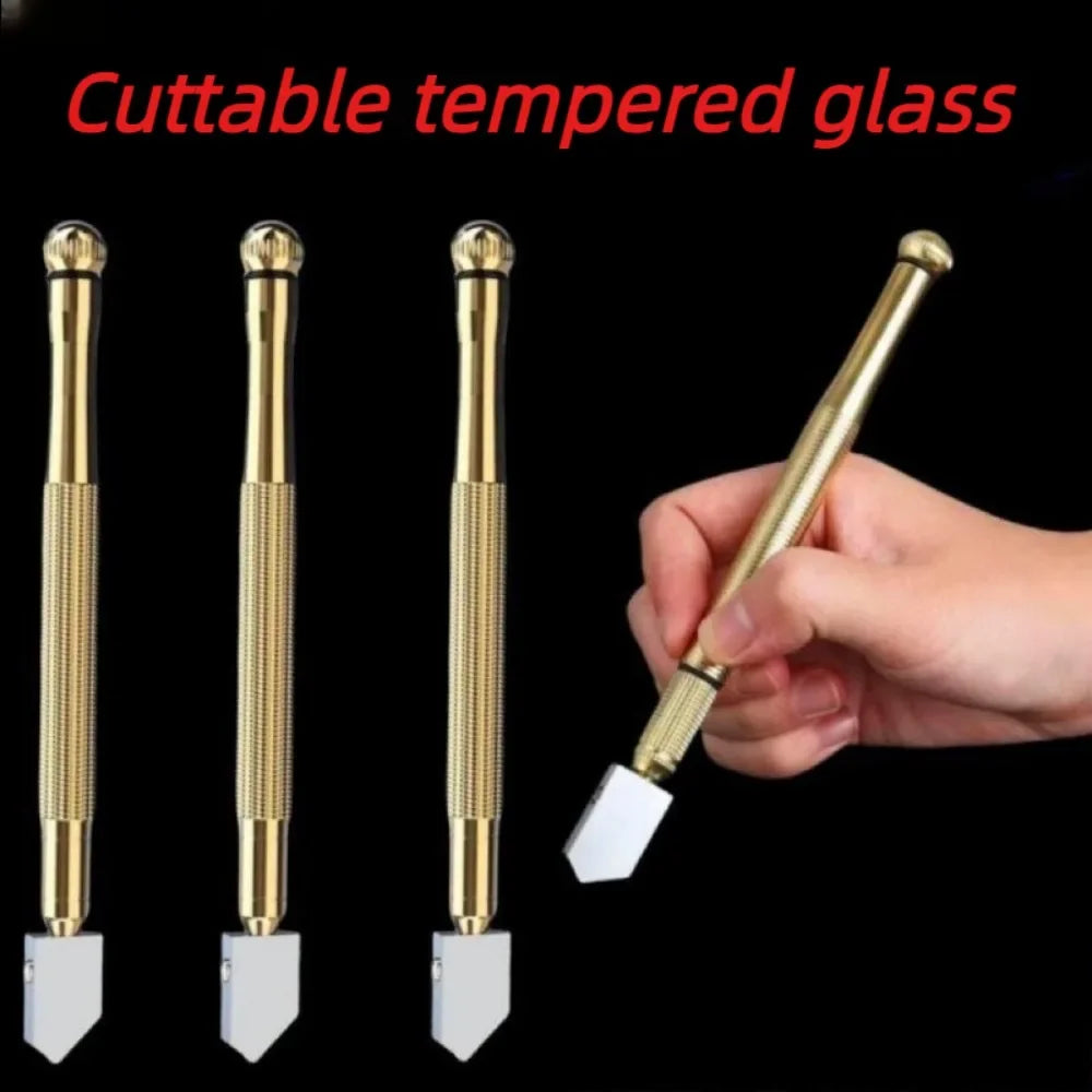 Portable Diamond Glass Cutting Tool 175mm Non Slip Handle Handheld Cutter for Tile Mineral Engraving Construction Projects