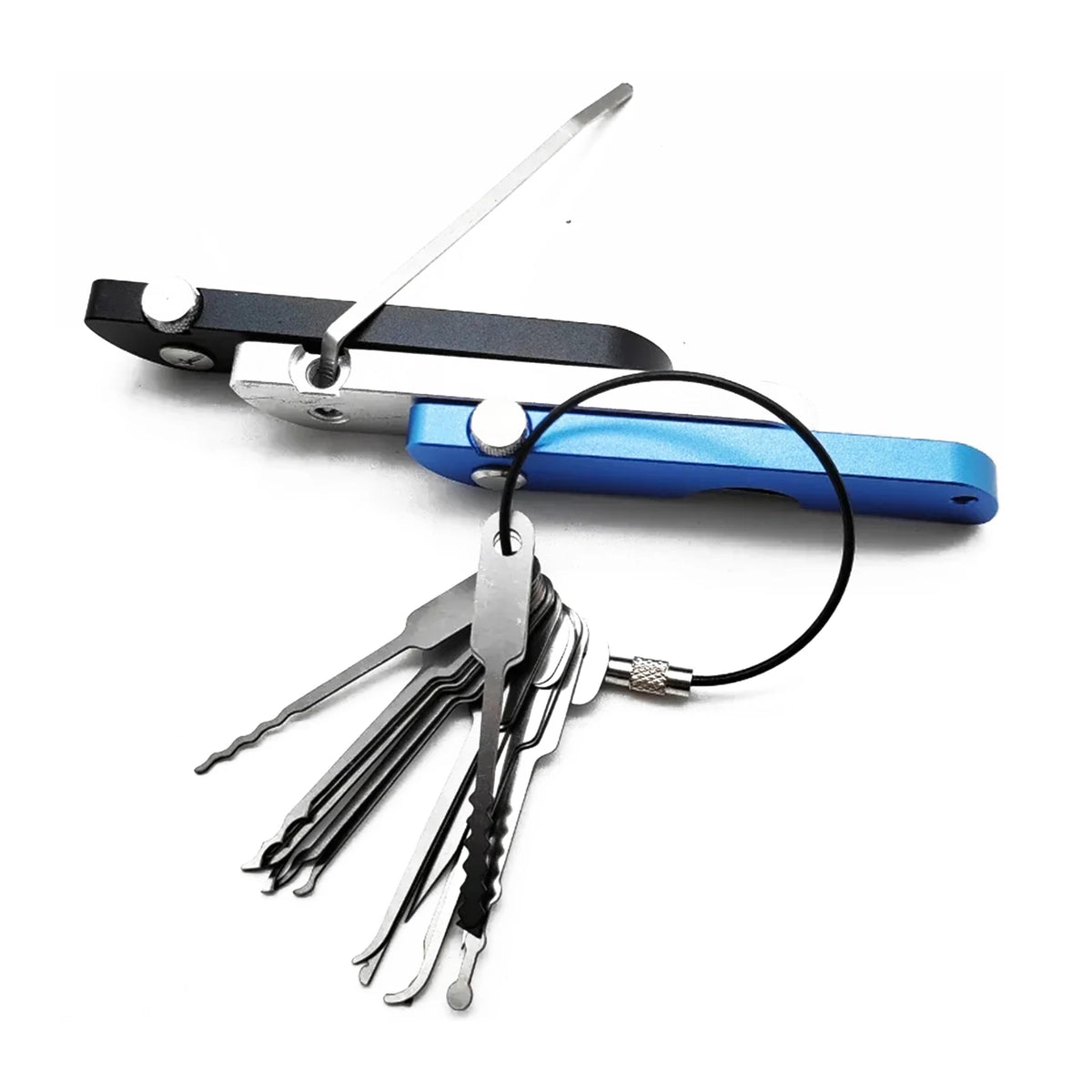1Set 21 in 1 Lock Padlock Tools Picking Set Lock Unlocking Pick Set Beginners Professional Practice Training Picktools Kit