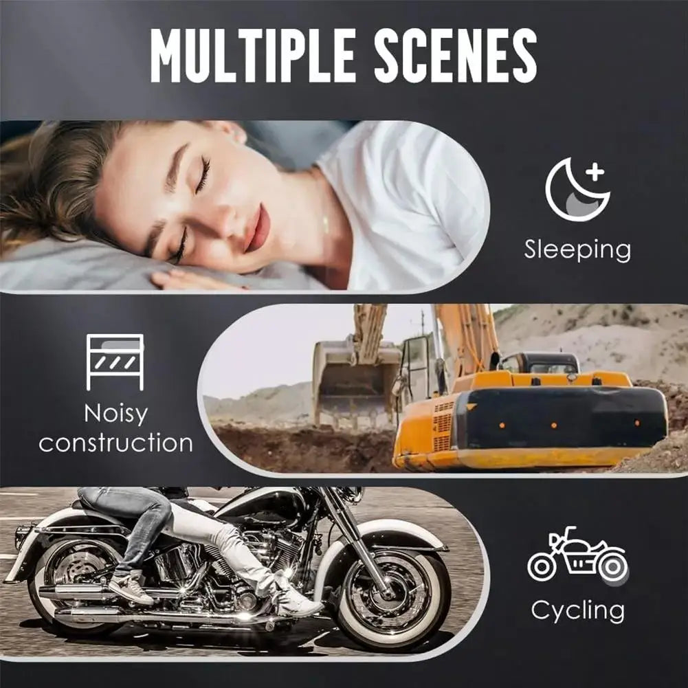 25dB Reusable Silicone Earplugs – Snoring, Concerts & Travel