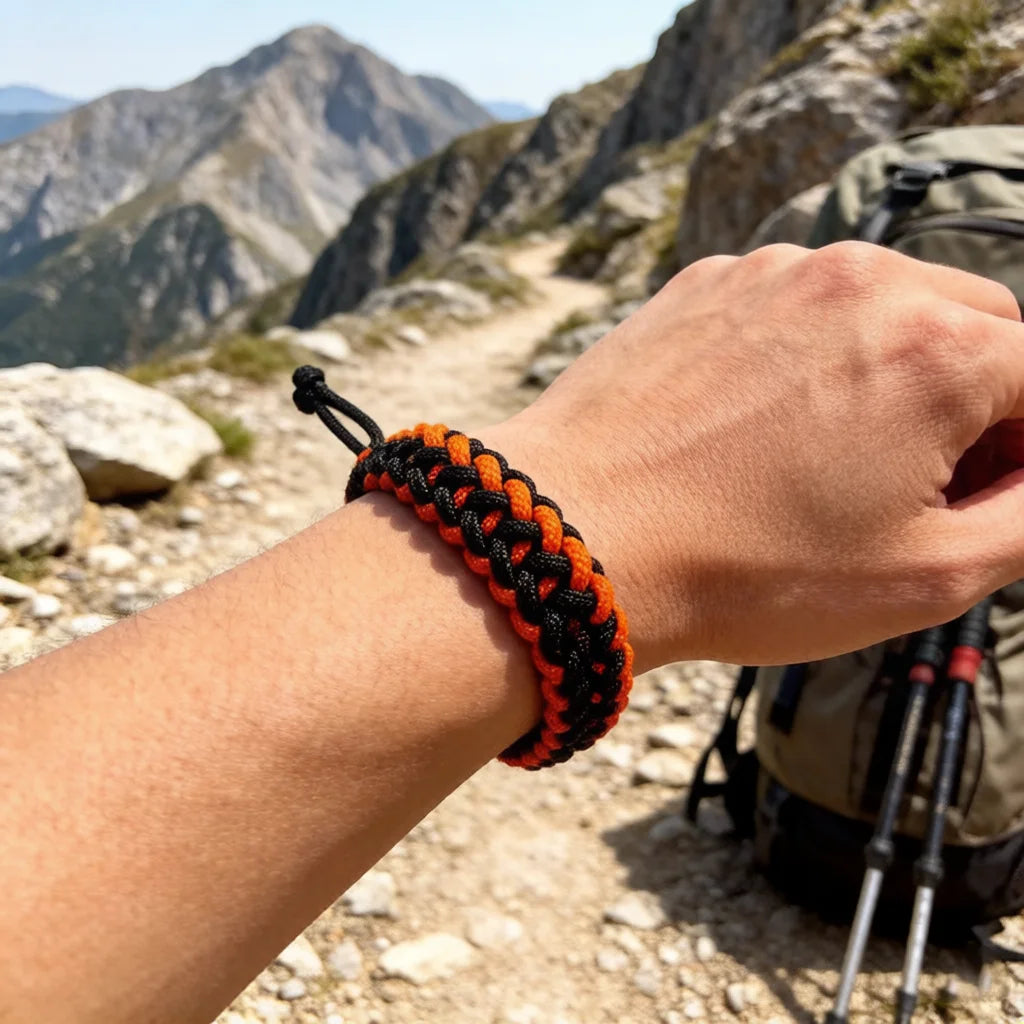 Handwoven Paracord Survival Bracelet – Emergency Rope