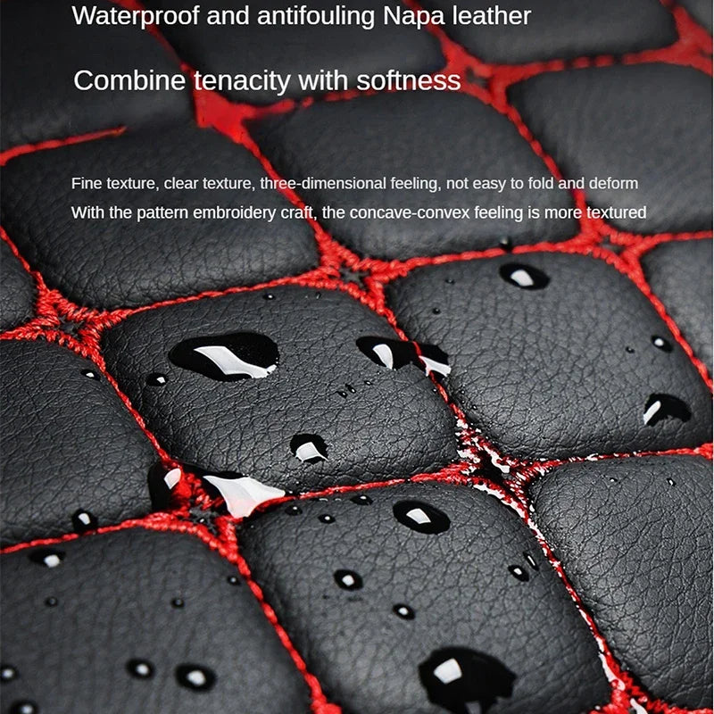 Minimalist PU Leather Car Seat Cushion, Universal Fit
