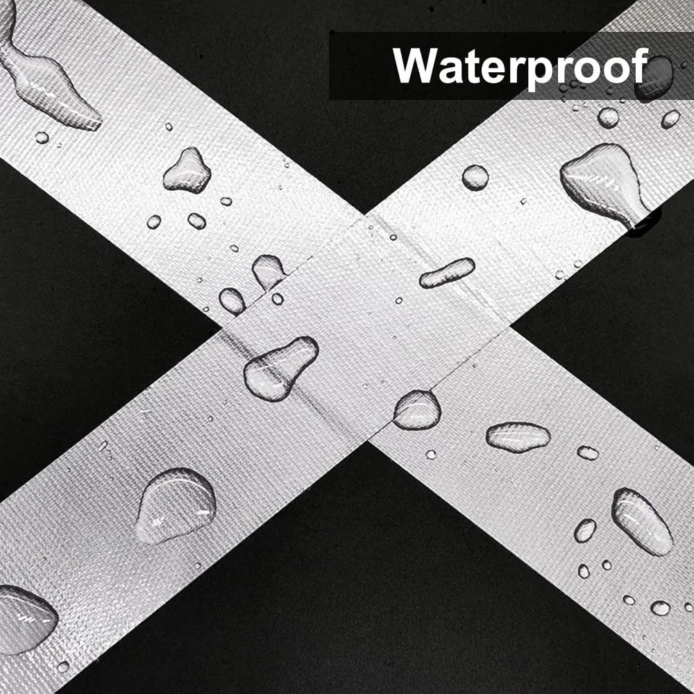 10m Heavy-Duty Silver Cloth Duct Tape – Waterproof