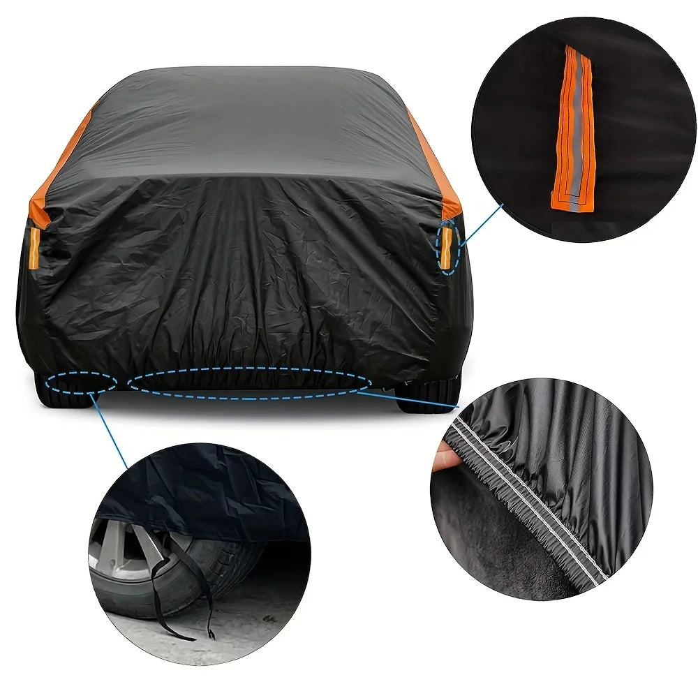 Full Outdoor Car Cover for Sedans and SUVs, 8 Sizes