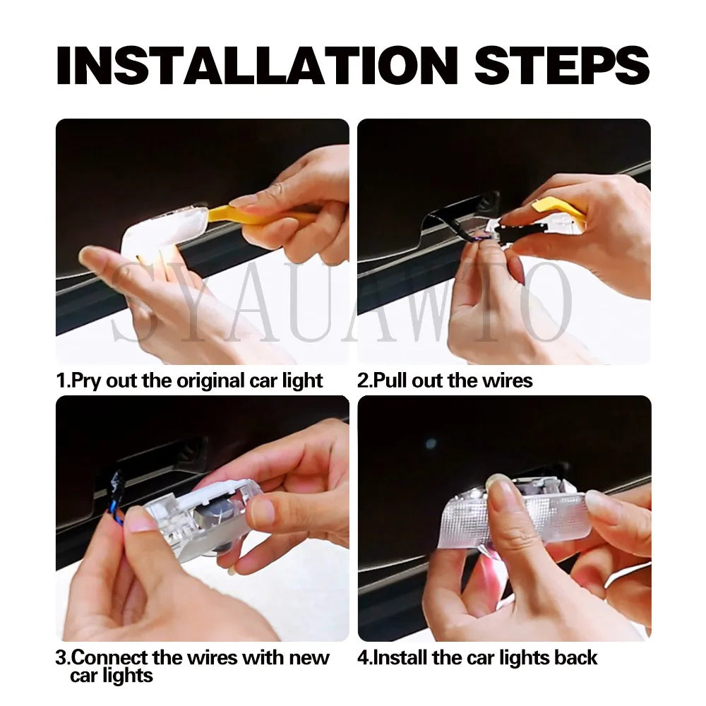 LED Car Door Welcome Light Projector for Toyota Camry Corolla - image 6