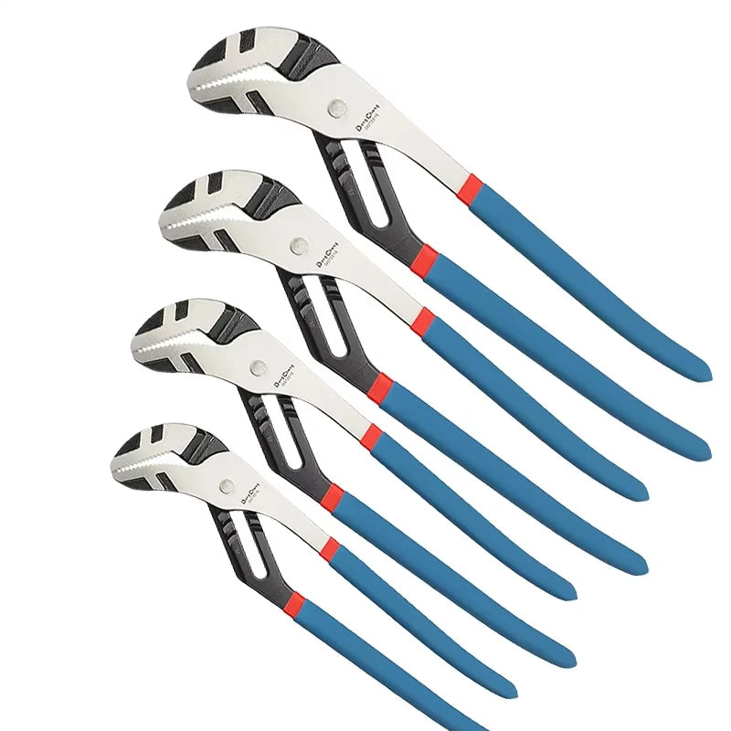 Water Pump Pliers Quick-Release Plumbing Pliers Pipe Wrench Adjustable Water Pipe Clamp Pliers Household Hand Tools Multi-functi