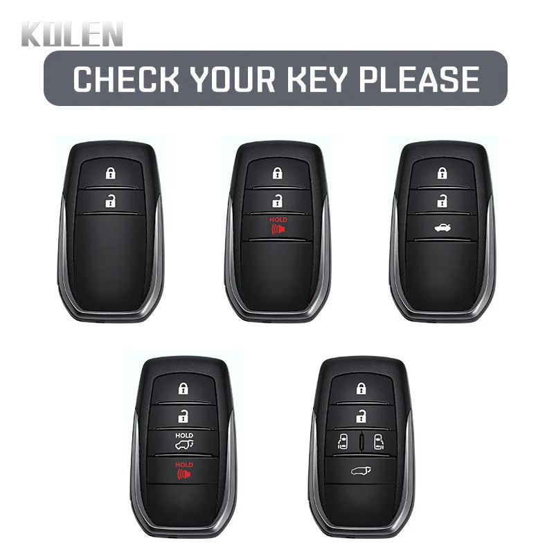 Carbon Fiber Key Fob Cover for Toyota Camry RAV4 Sienna - image 3