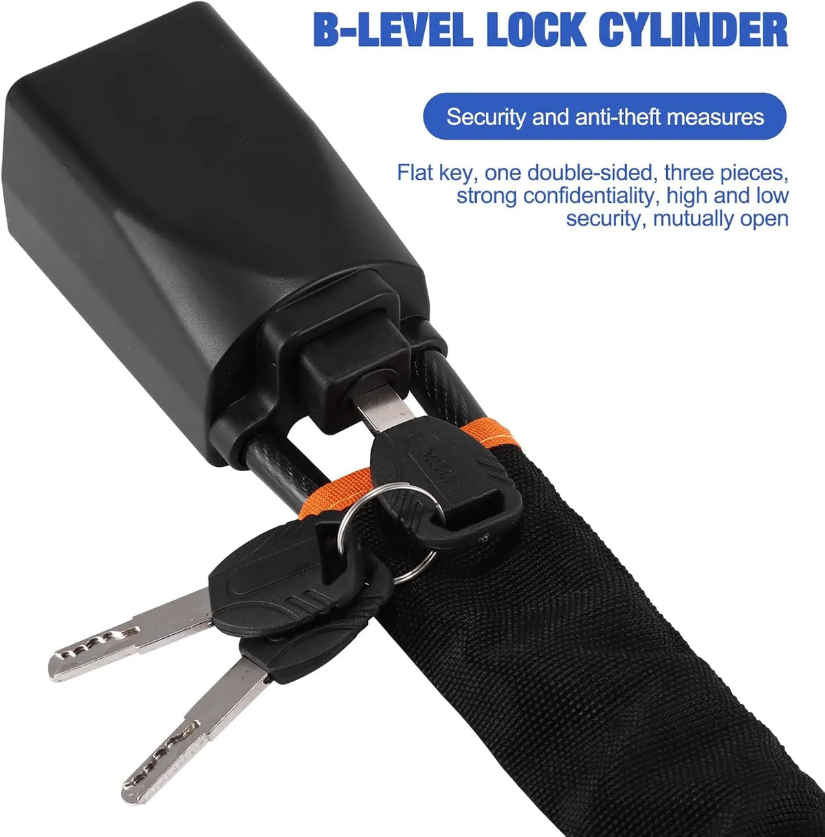 Car Steering Wheel Lock Anti-theft Steel Cable Security Device Universal Fit for Vehicles Prevent Theft Use Durable Protection