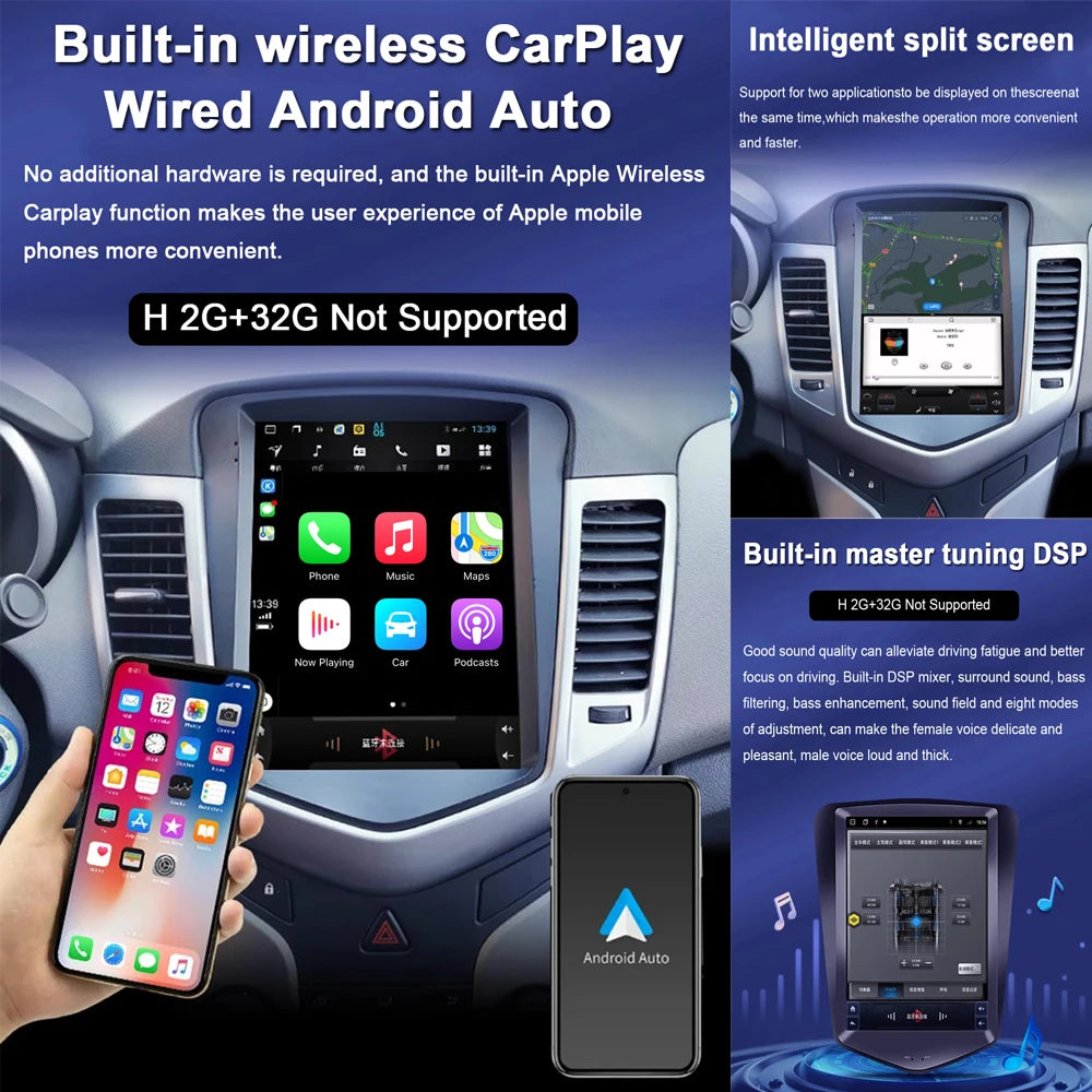 Opel Astra J 9.7" Touchscreen Car Radio with GPS & Android Auto - image 3