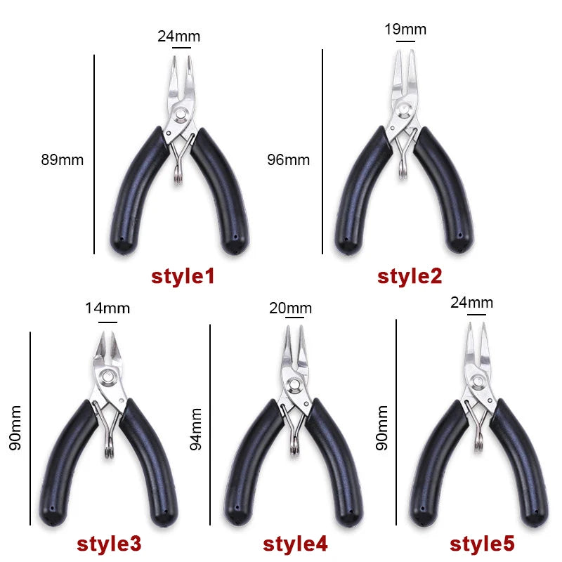 3-Piece Stainless Steel Mini Pliers Set – Wire Cutter & Repair Tools