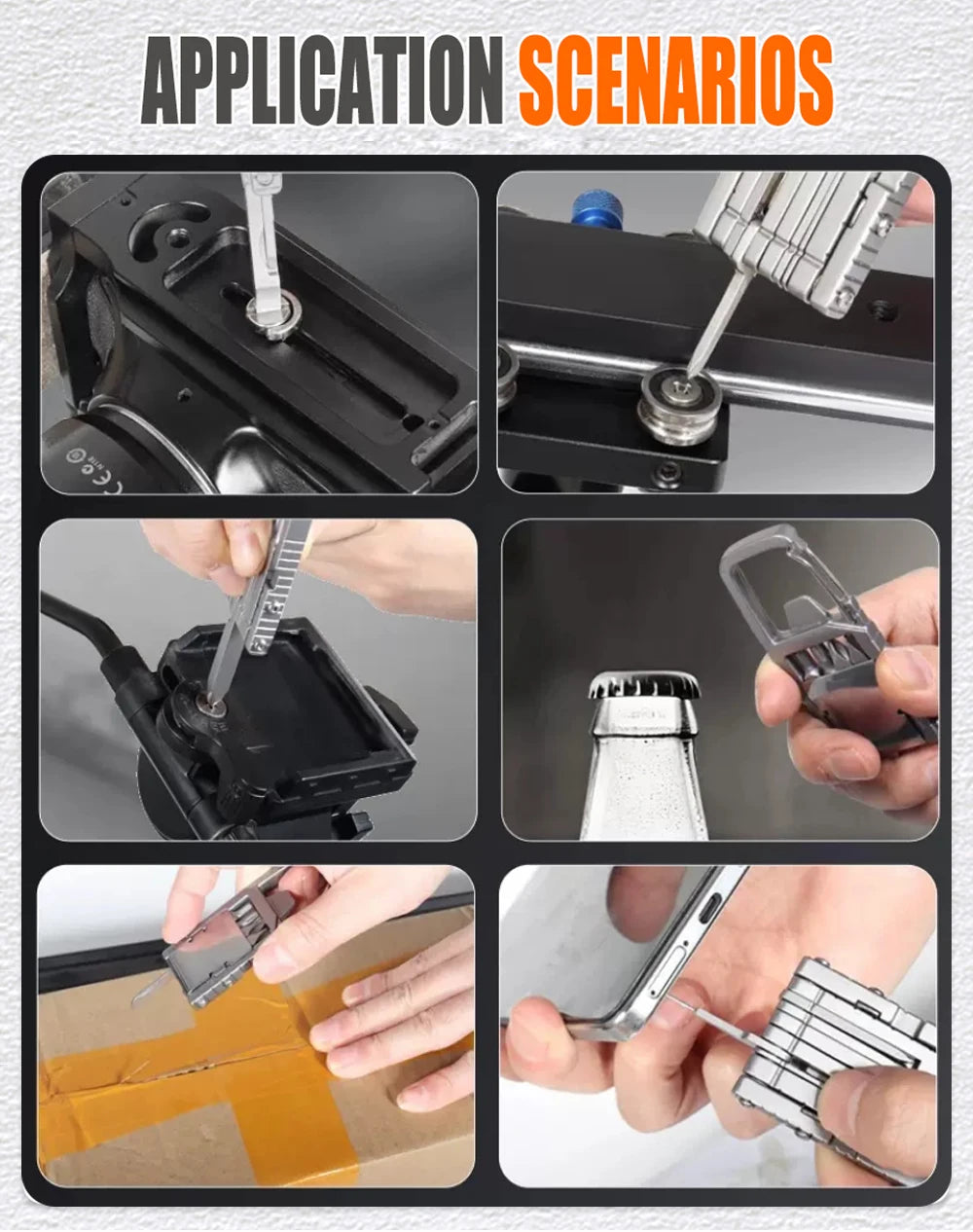 13-in-1 Folding Keychain Multi-Tool, Screwdriver & Corkscrew - image 11