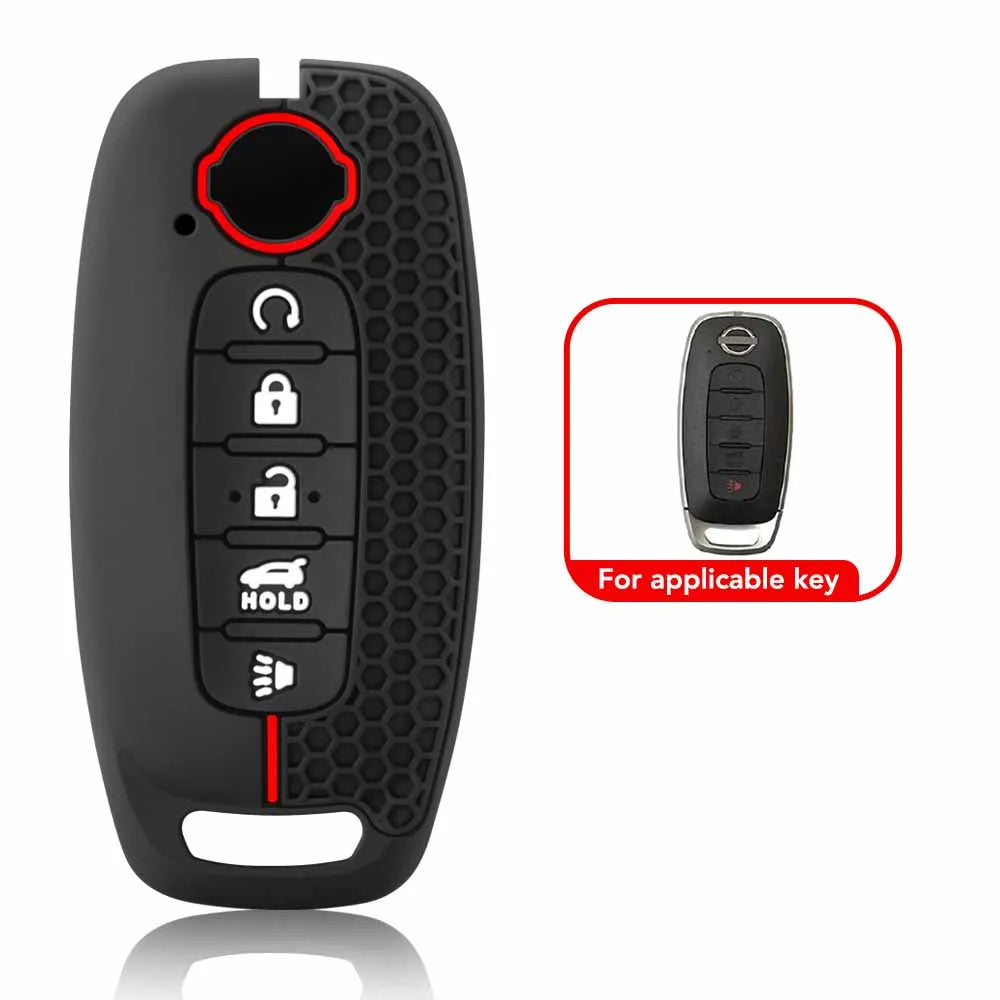 Keychain For Nissan Rouge Kicks Pathfinder J12 Ariya Altima Rogue Qashqai Bluebird Sylphy Remote Car Key Case Cover Accessories