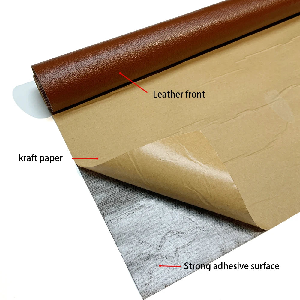 Self-Adhesive PU Leather Repair Sheet for Car Seats and Sofas