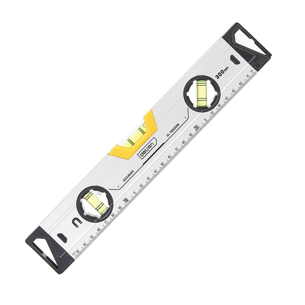 Magnetic Torpedo Spirit Level, 3 Vials, Aluminum Shockproof Bubble Level