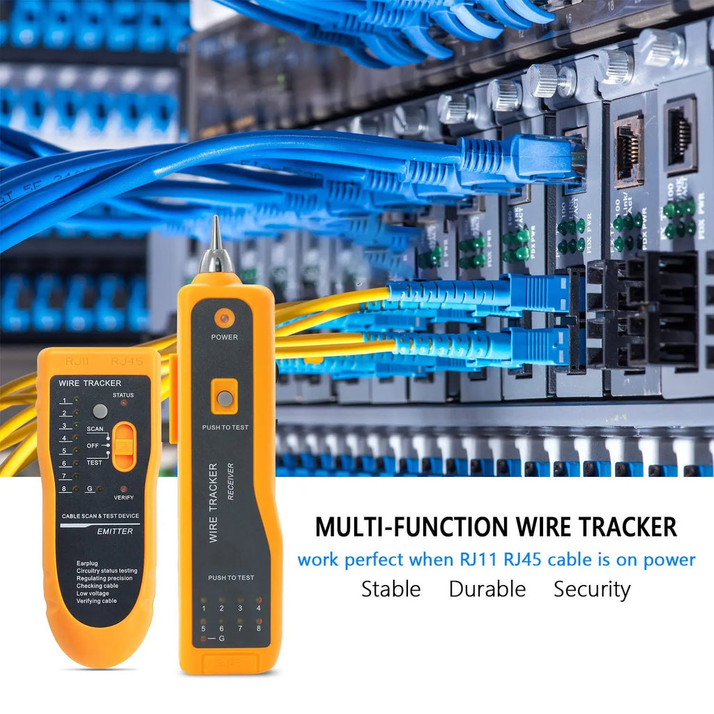 Ethernet LAN Network Cable Tester RJ11 RJ45 Cat5 Cat6 Telephone Wire Tracker Tracer Toner  Detector Line Finder
