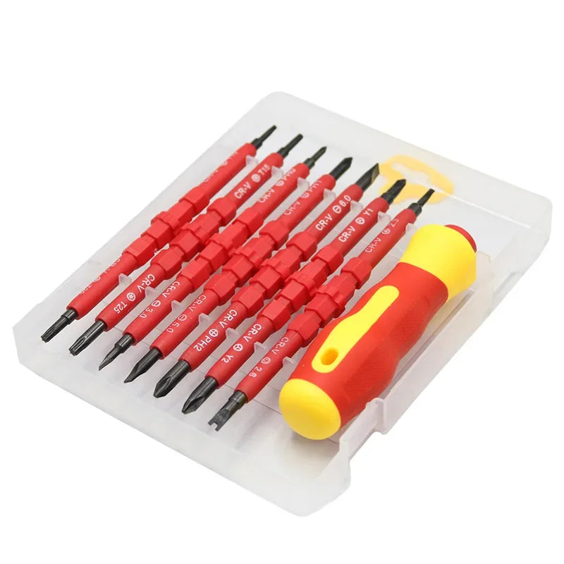 13pcs/8pcs Electrician 1000V Insulated Screwdrivers Set with Magnetic Bits