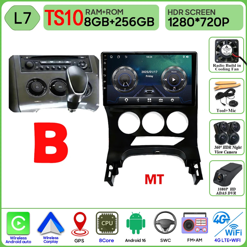 9-Inch Multimedia System for Peugeot 3008/5008 with CarPlay - image 29