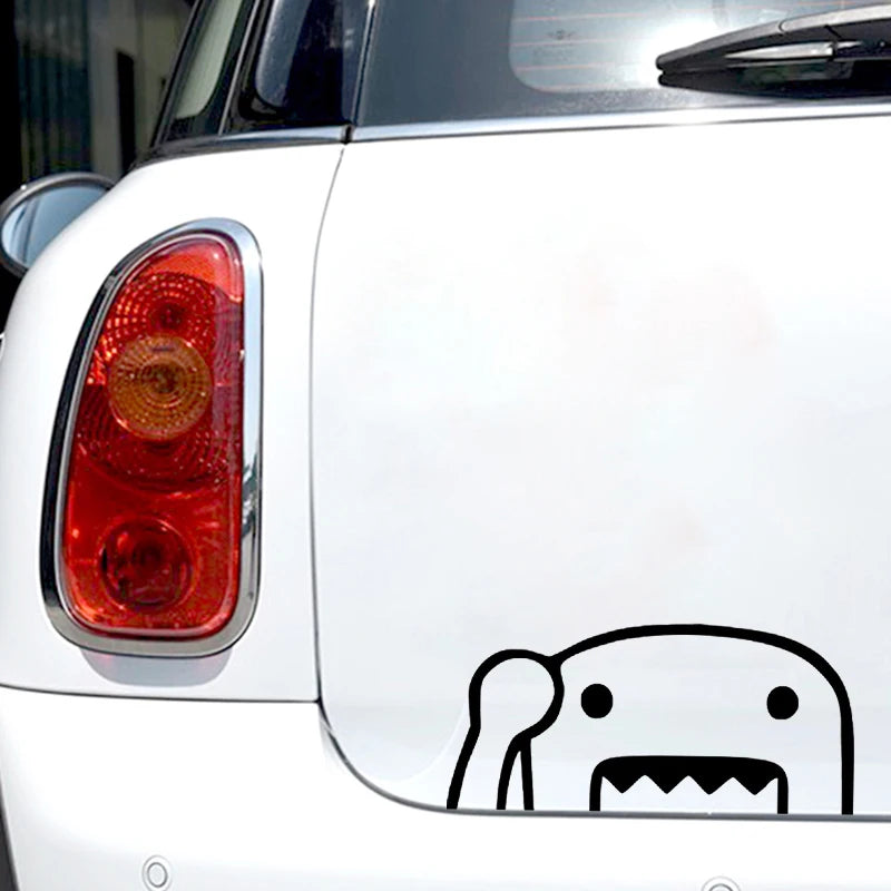 Peeking Cartoon Car Decal for Bumper or Rear Window