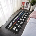 Racing Motorcycle Floor Mat, Non-Slip Dart Mat for Garage, Motorcycle Show Carpet, Washable Anti-Slip Rug for Motocross