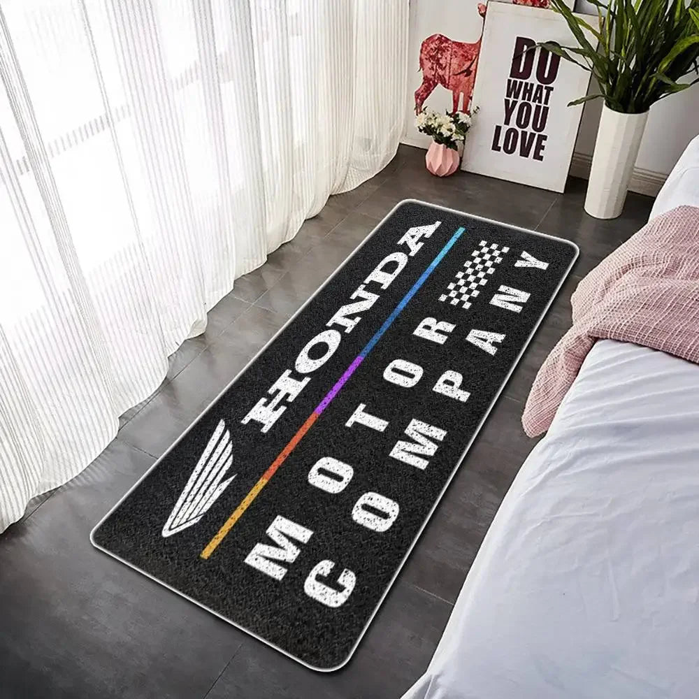 Racing Motorcycle Floor Mat, Non-Slip Dart Mat for Garage, Motorcycle Show Carpet, Washable Anti-Slip Rug for Motocross