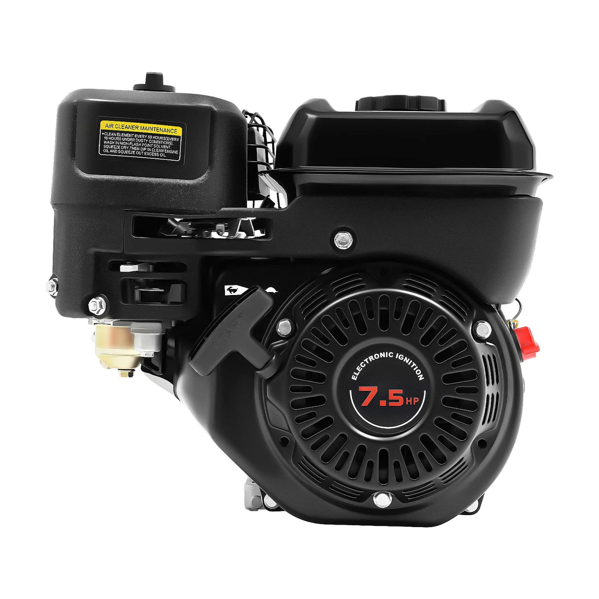 7.5HP 212cc Gas Engine, 4-Stroke Electric Start, 20mm Shaft