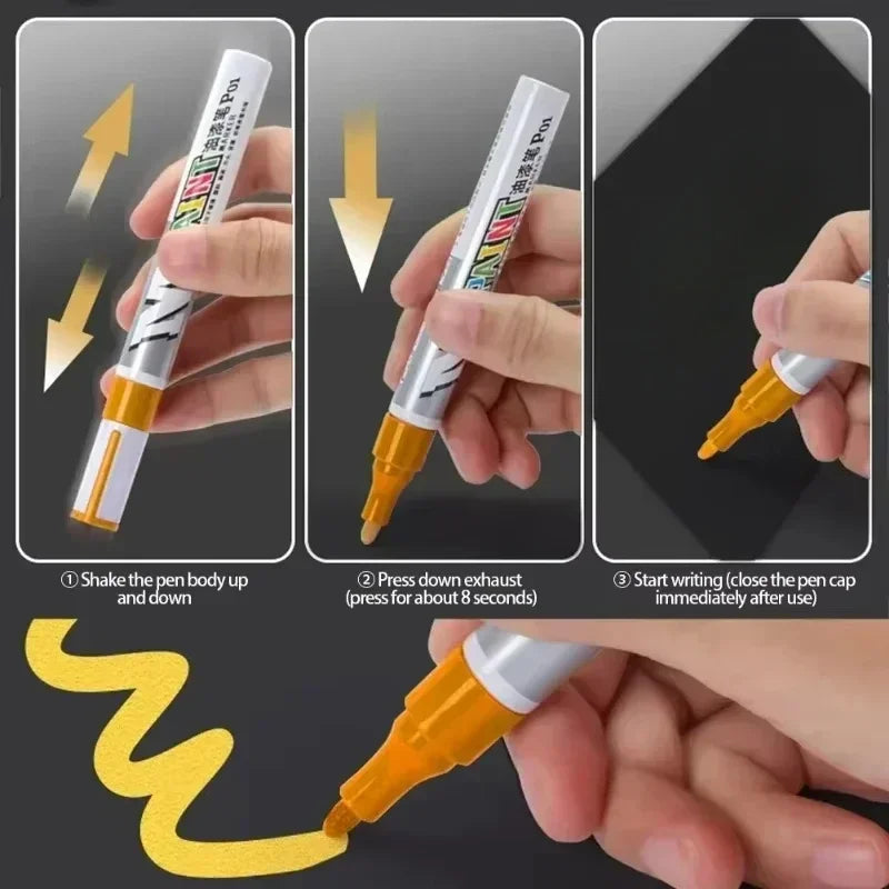 Car Touch-Up Paint Pen with Tire Tread Marker