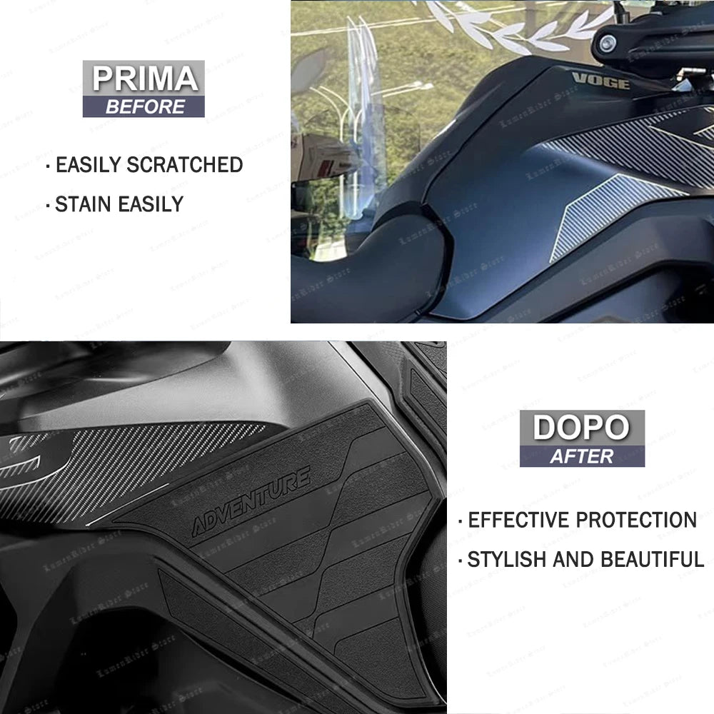 Rubber Fuel Tank Pad Sticker Kit for Voge DS900X 2024