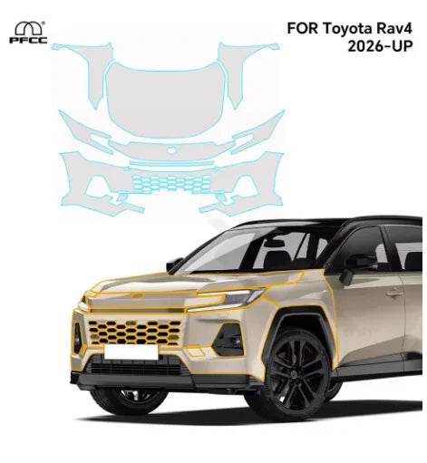 Pre-Cut Paint Protection Film Kit Compatible with Toyota RAV4 2026-2027