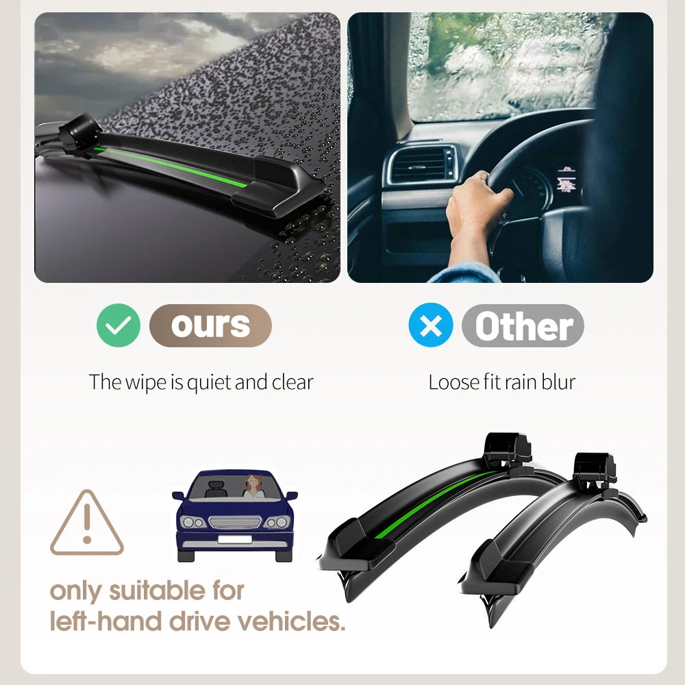 Front Windshield Wiper Blades for Dodge Ram 1500 2500 3500 2002-2018 - image 2