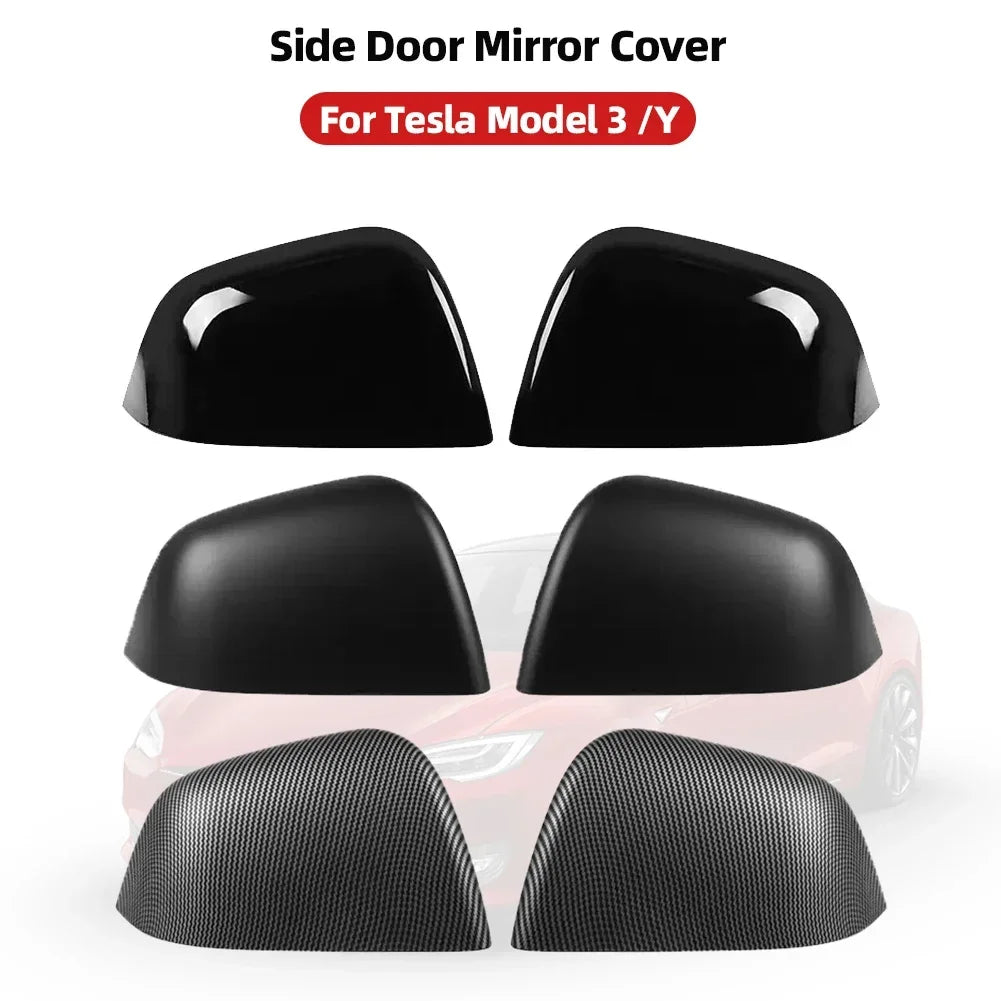 Premium Side Mirror Covers for Tesla Model 3 & Y (2021-2023)