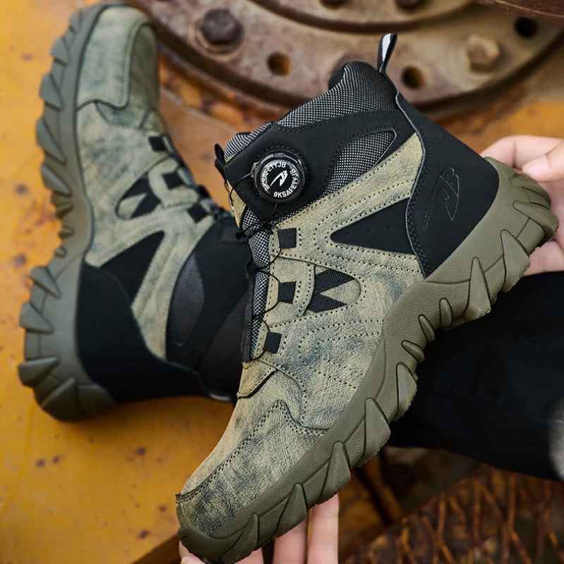 Steel Toe Safety Boots, Smash-Proof & Puncture-Resistant
